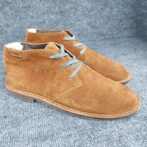 EMU Australia Desert Boots Shoes Mens Size 10 Suede Sheepskin Lined Lace Up